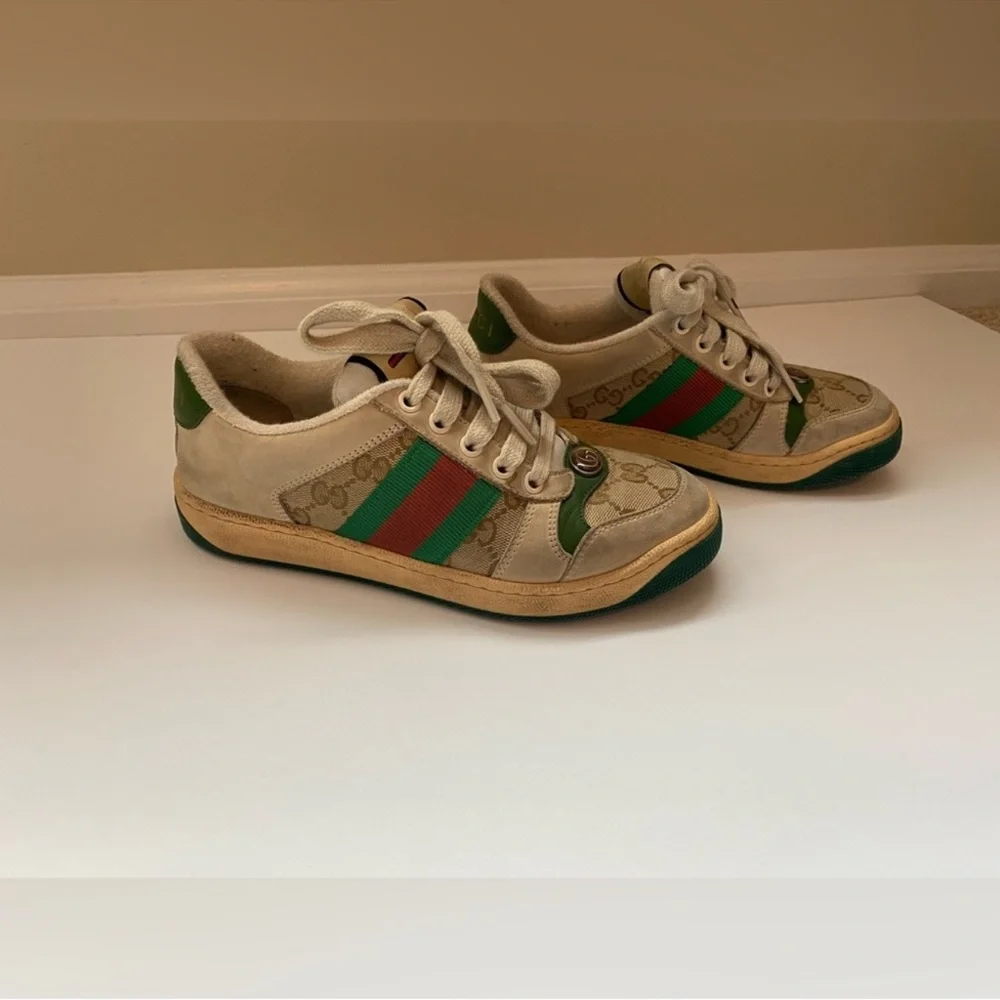 Gucci screener Sneakers with Red and Green Accents - Picture 5 of 10